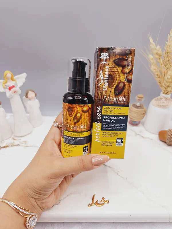 روغن مو آرگان تغذیه کننده مراکشی ساخت اسلواکی لایتنس 100میل کد 8672
